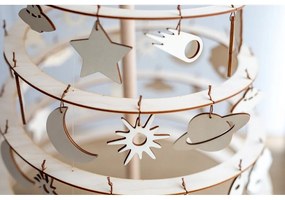 Set 8 decorațiuni de Crăciun din lemn Spira Medium