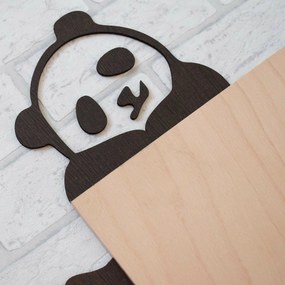 DUBLEZ | Autocolant din lemn în jurul ușii - Panda