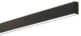 Lustra liniara cu lumina directa si indirecta STEEL WIDE Black 3000K