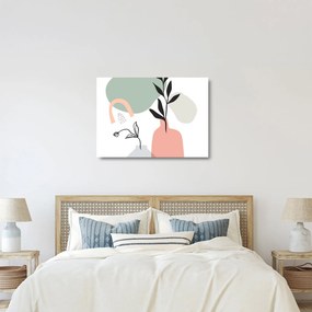 Tablou pe sticlă - Flori într-o vază N⁰3 (70x50 cm)