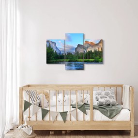 Tablou cu peisaj montan sălbatic (90x60 cm)