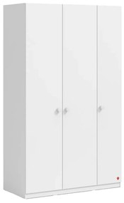 Dulap Line cu 3 usi pentru camera copii ,   127x214x62 cm, colectia Varia White