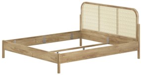Pat copii pentru camera copil OLIVE 180 X 200 CM STEJAR RATTAN