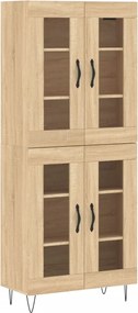 vidaXL Dulap înalt, stejar sonoma, 69,5x34x180 cm, lemn compozit