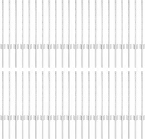 vidaXL Stâlp de gard. 44 pcs Argintiu 100 cm Oțel