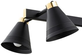 Lustra cu 6 brate design modern AVALONE negru