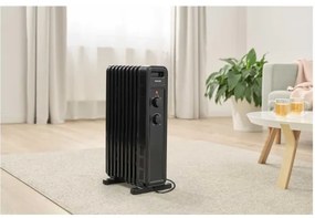 Sencor - radiator electric cu ulei, 9 secțiuni, 800/1200/2000W/230V, negru