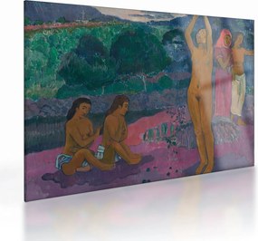 Tablou pe sticlă - Paul Gauguin, The Invocation, reproducere (70x50 cm)