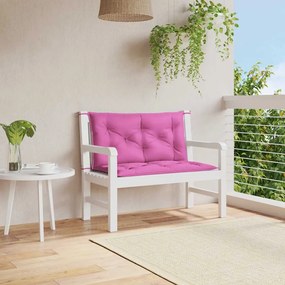 vidaXL Perne bancă de grădină 2 buc. roz 100x50x7 cm textil