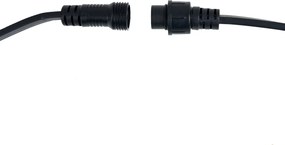 Ghirlandă luminoasă neagră conectabilă cu priză, 6m, incluzând 10 lumini multicolore E27 IP65 - Lubber