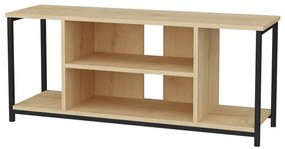 Comoda TV Rinaldo - Negru, Oak