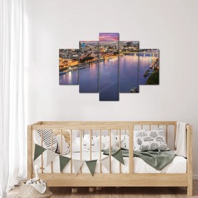 Tablou cu orașul Bratislava cu râu (150x105 cm)