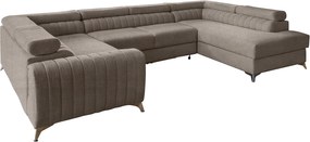 Colțar lemn masiv Formă U Extensibil Fabian 340x202cm Personalizabil