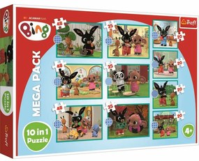 Puzzle Trefl Bing și prietenii, 10în1