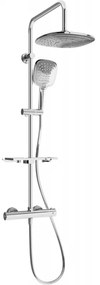 Mexen KT17 set de duș cu pară de tip ploaie și baterie termostatică, Crom - 771501793-00