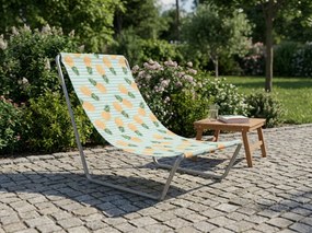 Sezlong pliabil de plaja SAND PINEAPPLE, colorat