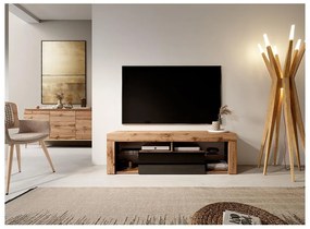 Dulap TV Bionca  (stejar lancelot + negru). 1098606