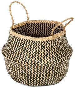 Coș depozitare din iarbă de mare Compactor Zic Zac, ⌀ 35 cm