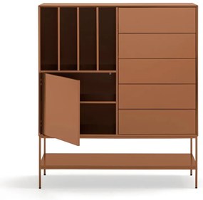 Dulap cărămiziu 120x140x45 cm Platt – Teulat