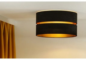 Plafonieră Duolla DUO 1xE27/40W/230V d. 40 cm negru/auriu