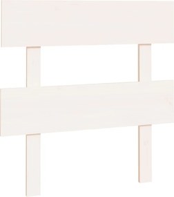vidaXL Tăblie de pat, alb, 93,5x3x81 cm, lemn masiv de pin