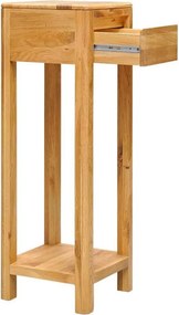 Măsuță stejar masiv cu sertar Dotti, 30 × 90 × 30 cm