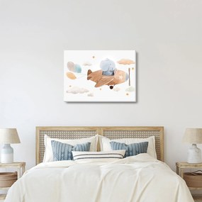Tablou - Acuarelă elefant într-un avion (70x50 cm)