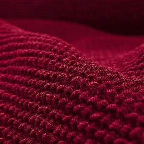 Nueva Textura Huse care se întind foarte bine NIAGARA bordo 3fotoliu cu manere de lemn (l. 160 - 200 cm)