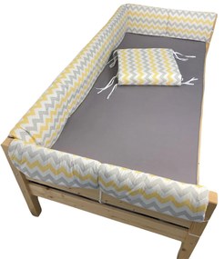 Aparatori tip Maxi pt patut Montessori Zig zag galben -gri