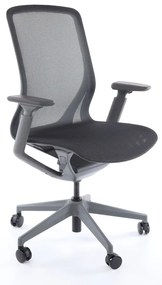 Scaun de birou Lareno, negru/gri