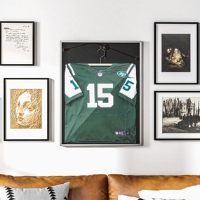 Cadru HOMCOM T-frame pentru tricou din aliaj de aluminiu cu acrilic și captuseală interioară din feltro, 70 x 90 cm | Aosom Romania