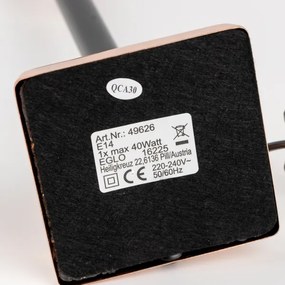 Brilagi - Lampă de masă CERIA 1xE14/40W/230V Ø 25 cm cupru/alb