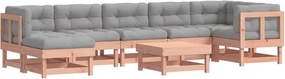 vidaXL Set mobilier de grădină cu perne, 8 piese, lemn masiv douglas