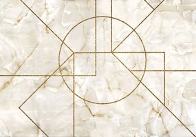 Fototapet - Motiv geometric pe marmură (254x184 cm)