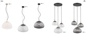 Lustra, Pendul design modern TRINI M transparent
