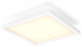 Panou LED Philips Hue Aurelle SQ, Bluetooth, 19W, 1940 lm, lumina alba (2200-6500K), IP20, 30cm, Aluminiu, Alb, Intrerupator cu variator inclus