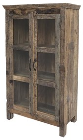 Vitrina din lemn reciclat, cu aspect vintage, Grimaud - Ava