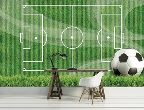 Fototapet - Teren de fotbal (152,5x104 cm), în 8 de alte dimensiuni noi