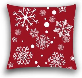 Husa de perna din microfibra SNOWFALL 45x45 cm, rosu