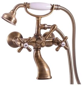 Set pentru cadă cu baterie RAV Slezák MK159.5/2SM - MORAVA RETRO, alamă antică