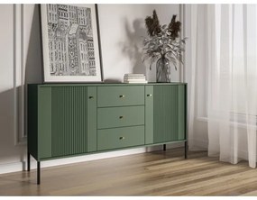 Comodă LUE verde/negru