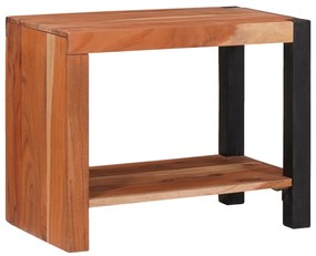 vidaXL Bibliotecă Maro, Negru 50 x 30 x 40 cm Lemn Solid de Acacia