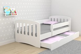 Pat Classic pentru copii - alb 160x80 cm pat fără spațiu de depozitare