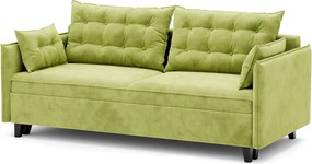Canapea lemn masiv Extensibila Okay, 210 × 102 × 75 cm