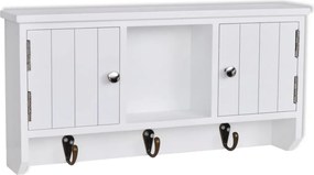 vidaXL Dulap de perete pentru chei și bijuterii, cu uși și cârlige