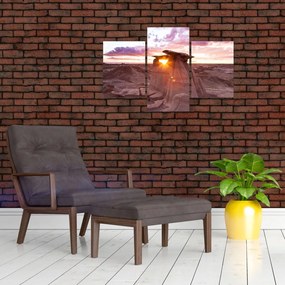 Tablou - Apus de soare în deșert (90x60 cm)