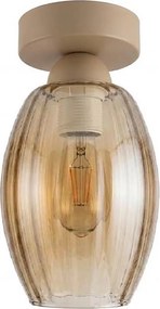 BRILAGI -LED Plafonieră R GLASS 1xE27/60W/230V Ø 17 cm bej/bej fumuriu