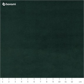 Fotoliu de relaxare verde închis cu tapițerie din catifea Kukumo – Ame Yens