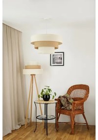 Brilagi - Lampă de podea DENVER LUNETA 1xE27/15W/230V bej/maro/crem