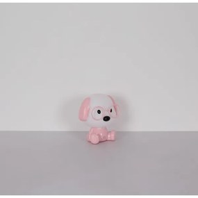 Veioză LED reîncărcabilă dimabilă de veghe pentru copii Globo 21761P PUPPY 1W/5V 500 mAh roz